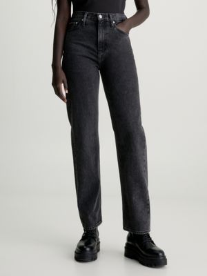 Calvin Klein Jeans AUTHENTIC FRONT SPLIT - Bootcut jeans - denim  dark/dark-blue denim 