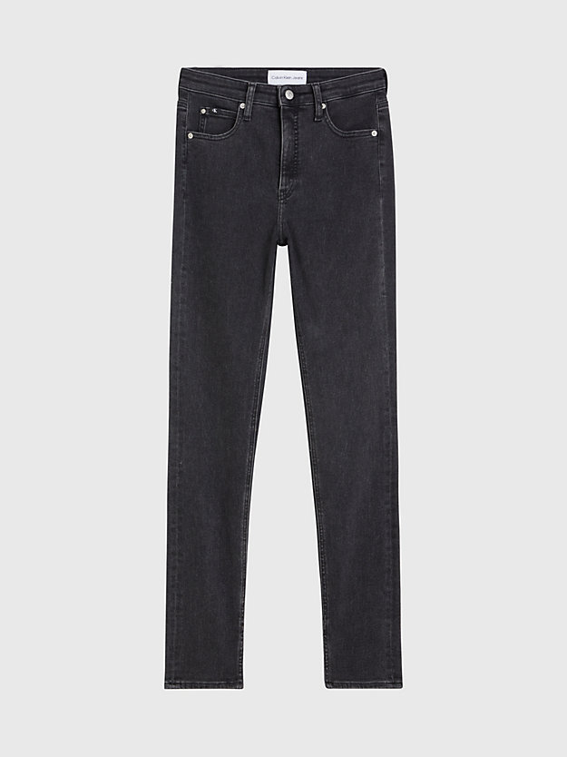 denim black high rise skinny jeans voor dames - calvin klein jeans
