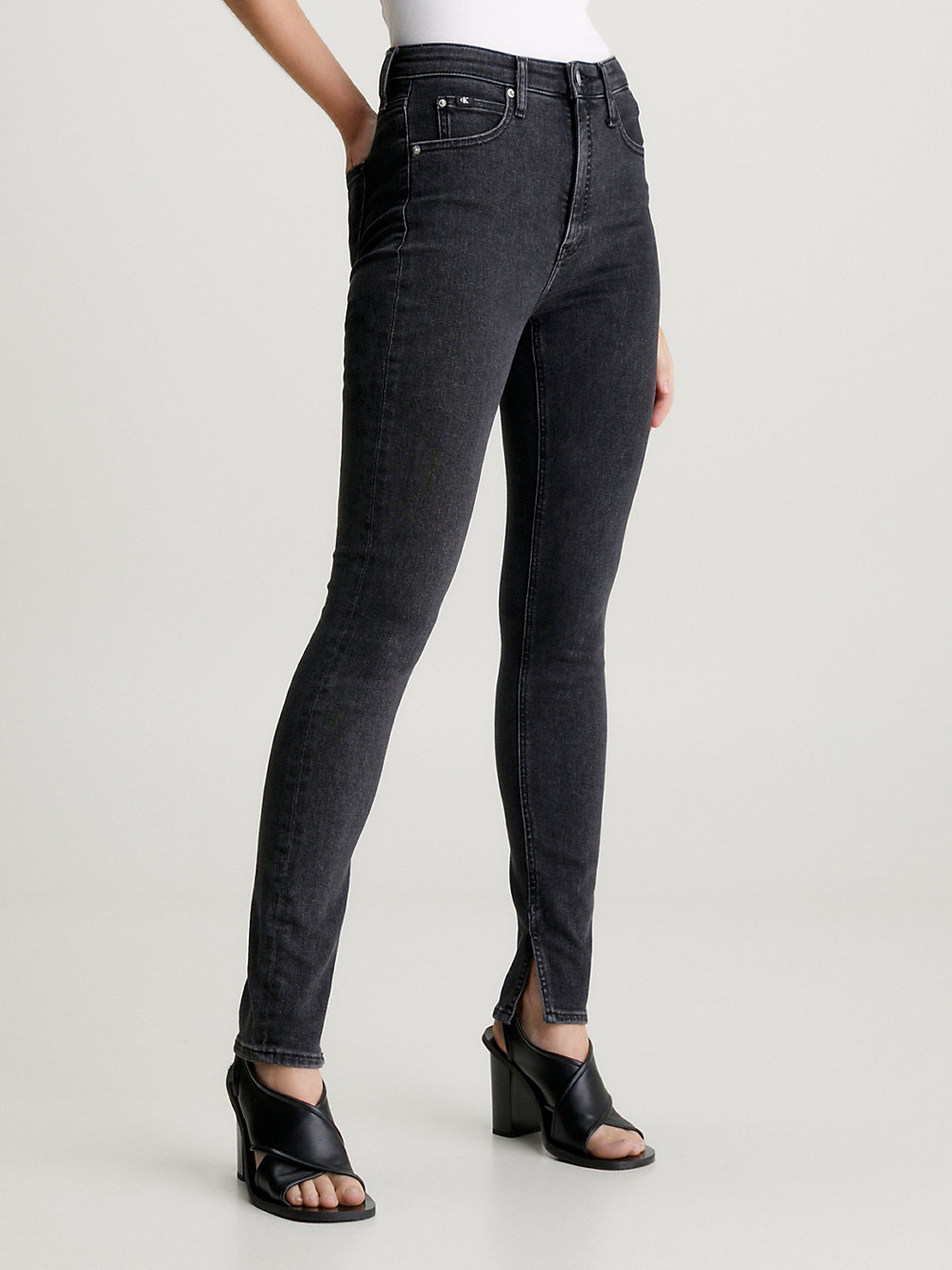 DENIM BLACK High Rise Skinny Jeans undefined women Calvin Klein