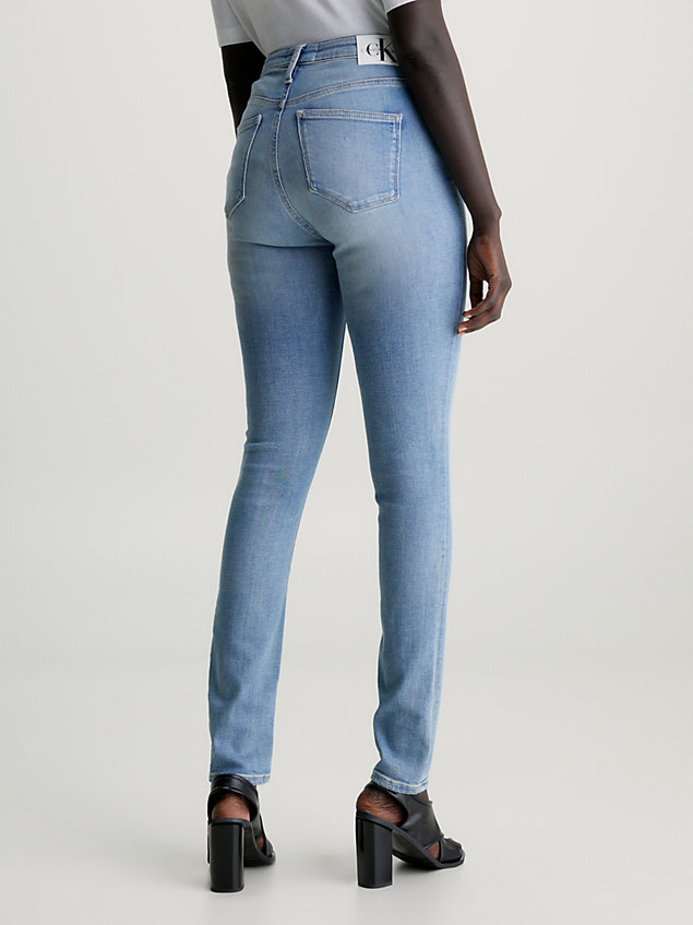 high rise skinny jeans denim da donna calvin klein jeans