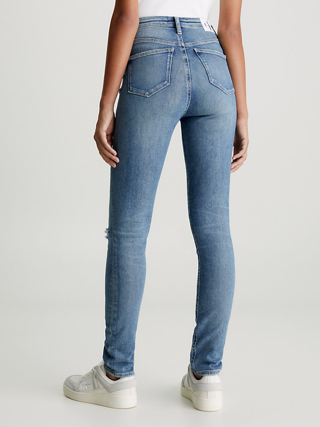 denim high rise skinny jeans für damen - calvin klein jeans
