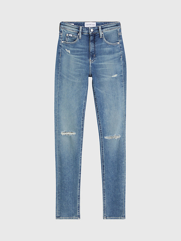 denim medium high rise skinny jeans for women calvin klein jeans