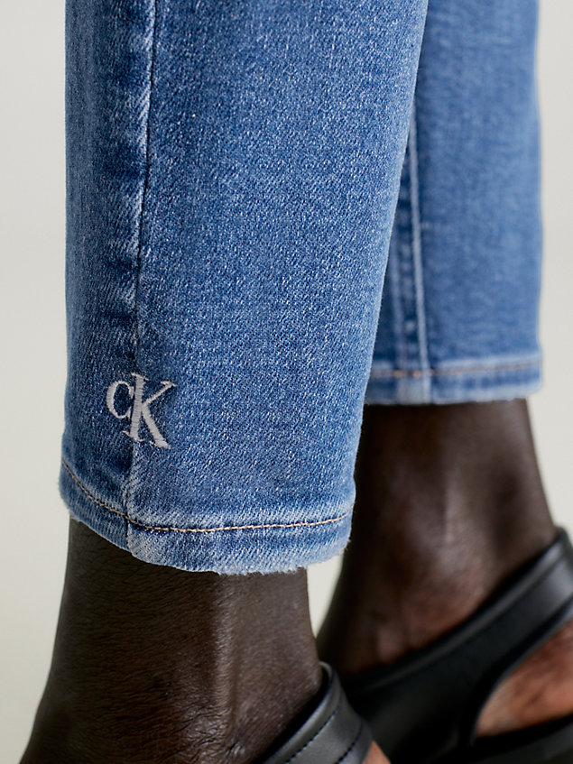 denim high rise super skinny ankle jeans für damen - calvin klein jeans