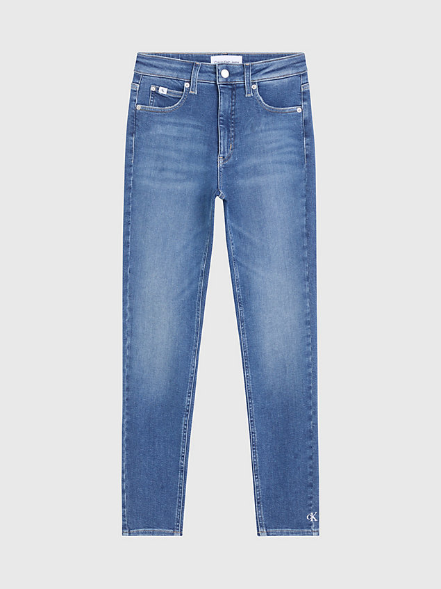 jeans high rise super skinny tobilleros denim de mujer calvin klein jeans