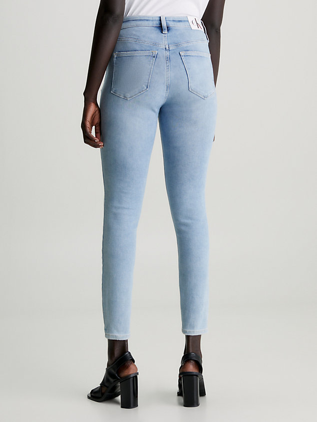 jean super skinny high rise longueur cheville denim pour femmes calvin klein jeans