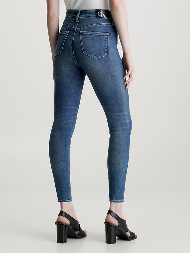 denim medium high rise super skinny ankle jeans for women calvin klein jeans