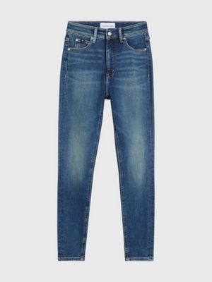 Calvin Klein Jeans Jean High Rise Super Skinny Ankle blue