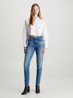 denim medium mom jeans for women calvin klein jeans
