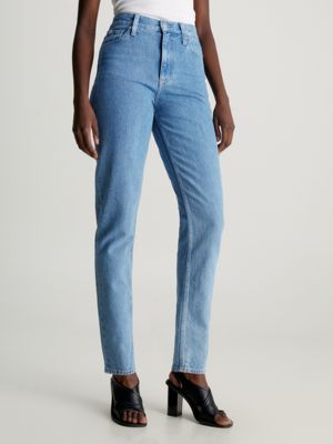 Levi's® Plus HIGH WAISTED MOM - Jeans Tapered Fit - blue denim