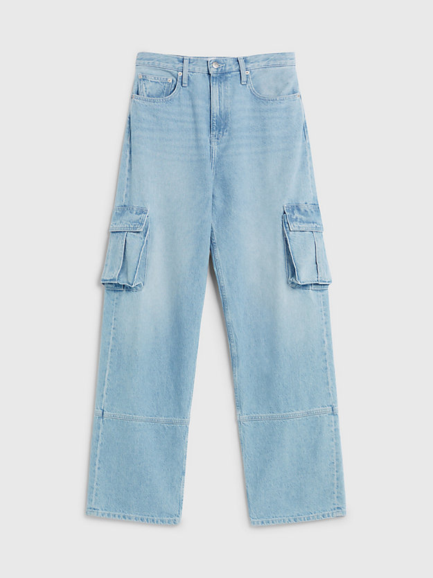 DENIM LIGHT High Rise Relaxed Utility jeans voor dames CALVIN KLEIN JEANS