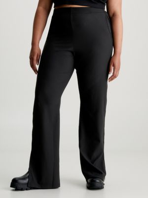 Straight Ribbed Jersey Trousers Calvin Klein®