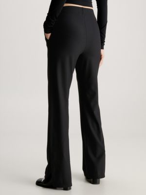 Straight Ribbed Jersey Trousers | J20J222192BEH Klein® Calvin