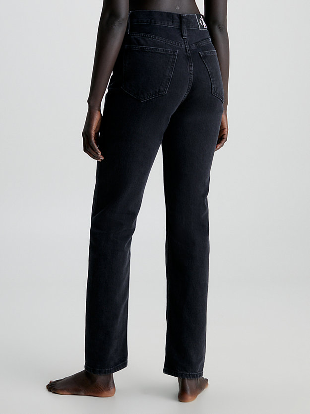 denim black mom jeans voor dames - calvin klein jeans