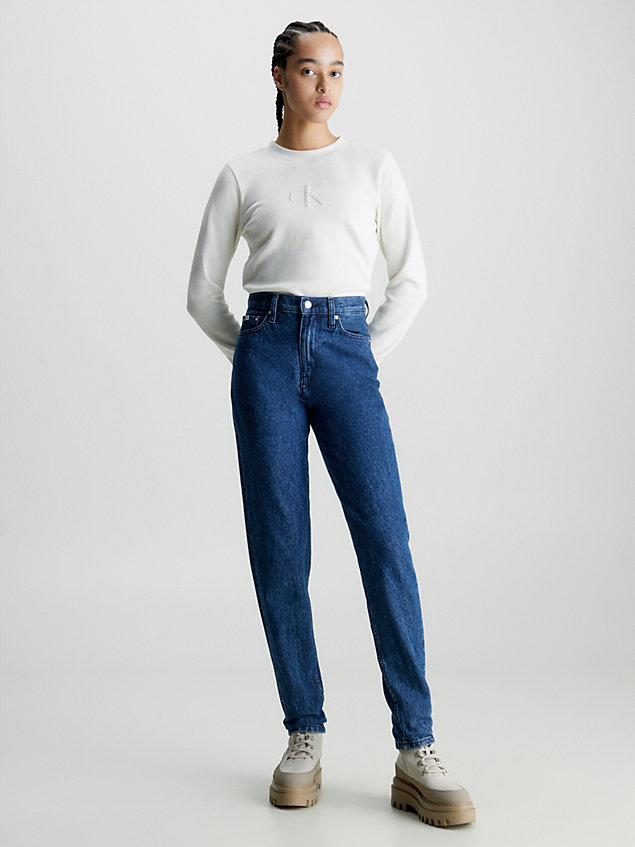 blue jeansy mom dla kobiety - calvin klein jeans