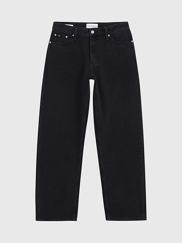 90's straight jeans denim black de mujer calvin klein jeans