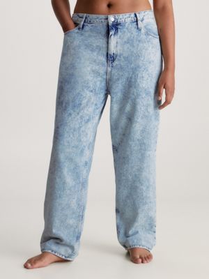 Calvin Klein Blu Cotton Women Skinny Jean