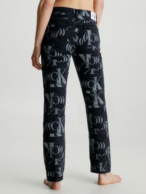 Calvin klein hot sale printed jeans