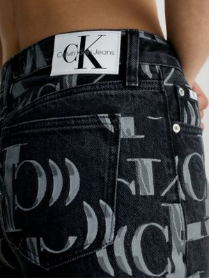 All-Over Logo Straight Jeans Calvin Klein® | J20J2222131BY