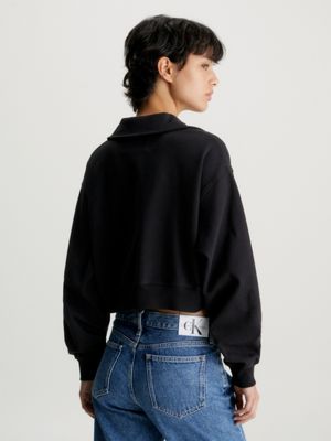 Cropped Polo Sweatshirt Calvin Klein J20J222232BEH