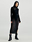 ck black transparentes bodycon-maxi-kleid aus rippstrick für damen - calvin klein jeans