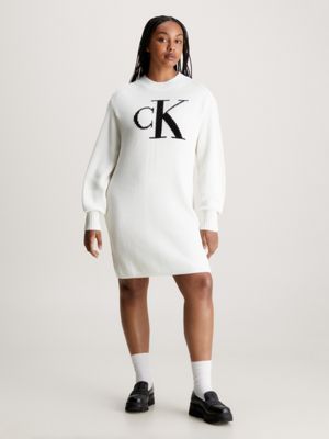 Monogramm-Pulloverkleid Calvin Klein® J20J222294YBI 