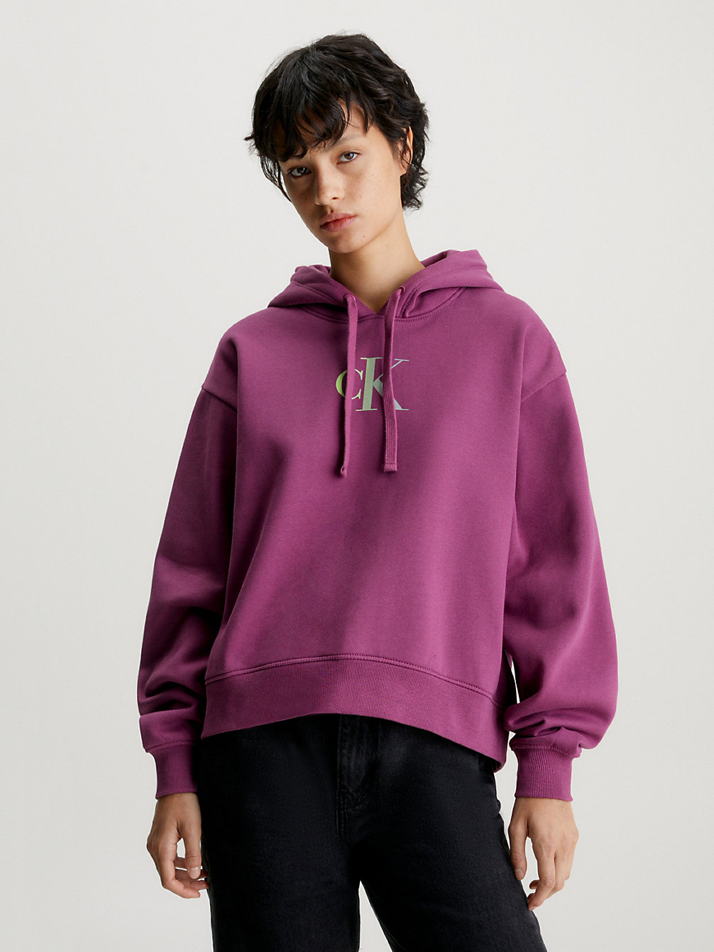 AMARANTH > Bluza Z Kapturem Oversize Z Gradientowym Logo > undefined Kobiety - Calvin Klein