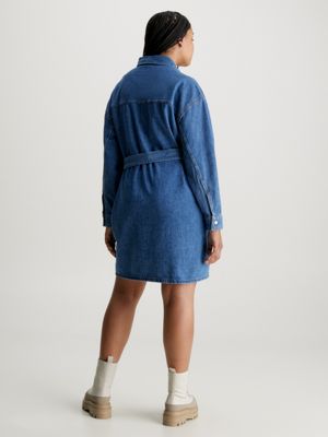 Plus Size Belted Shirt Dress Calvin Klein® | J20J2223491AA