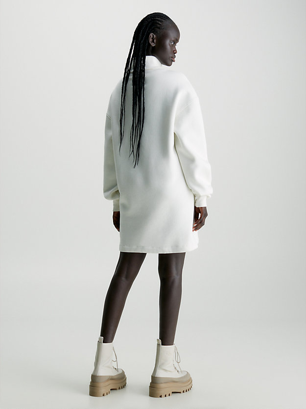 ivory sukienka dresowa z monogramem dla kobiety - calvin klein jeans