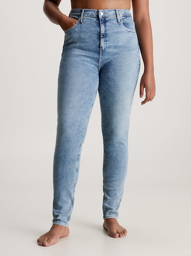 high rise skinny jeans denim medium de mujer calvin klein jeans