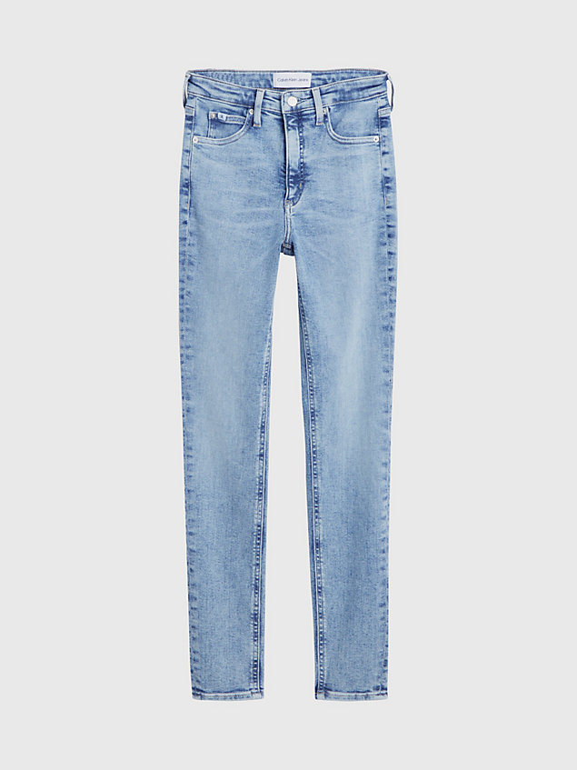 high rise skinny jeans blue de mujer calvin klein jeans