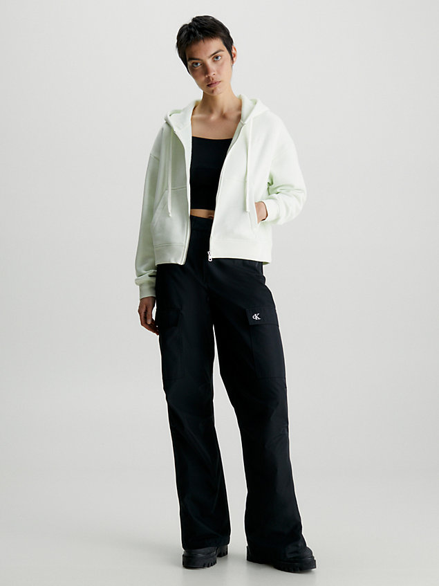 green back print zip up hoodie for women calvin klein jeans