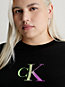 ck black logo-t-shirt mit farbverlauf in großen größen für damen - calvin klein jeans