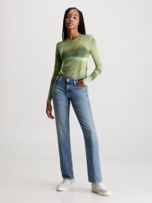 Low Rise Straight Jeans Calvin Klein®