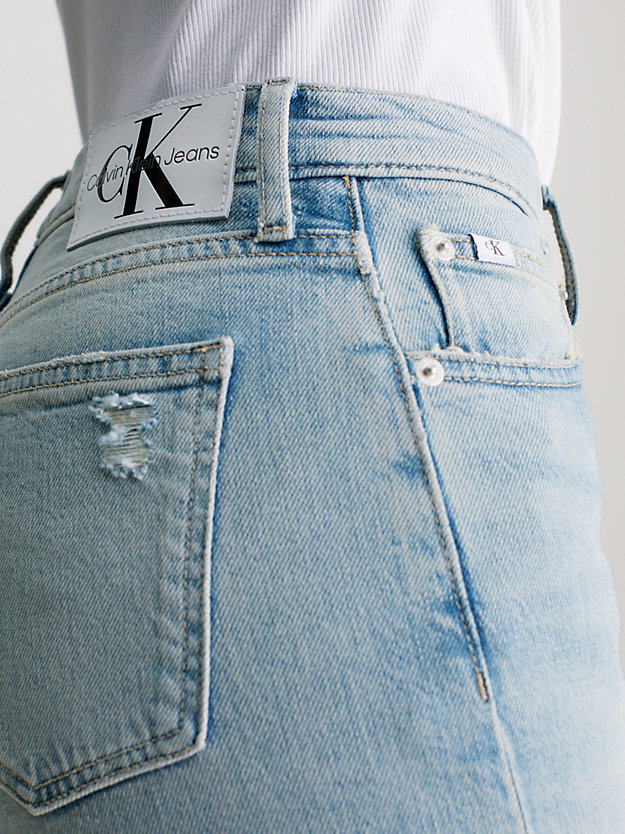 jean bootcut authentique denim light pour femmes calvin klein jeans