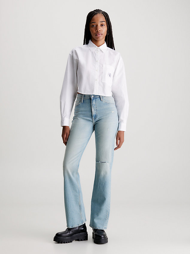 denim authentieke bootcut jeans voor dames - calvin klein jeans