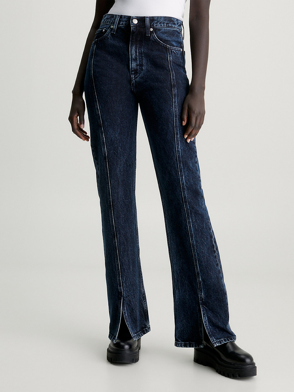 DENIM DARK Split Hem Bootcut Jeans undefined women Calvin Klein