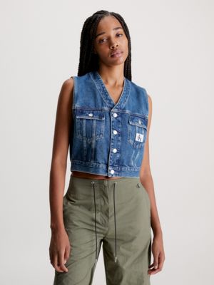 Calvin klein on sale denim vest