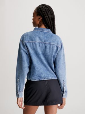 Cropped Denim Dad Shirt Calvin Klein® | J20J2224771AA