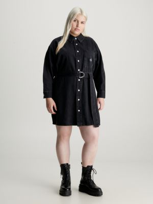 Plus Size Denim Shirt Dress Calvin Klein® | J20J2224851BY