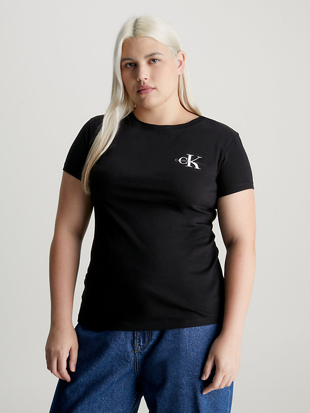 ck black / putty beige 2 pack slim t-shirts for women calvin klein jeans