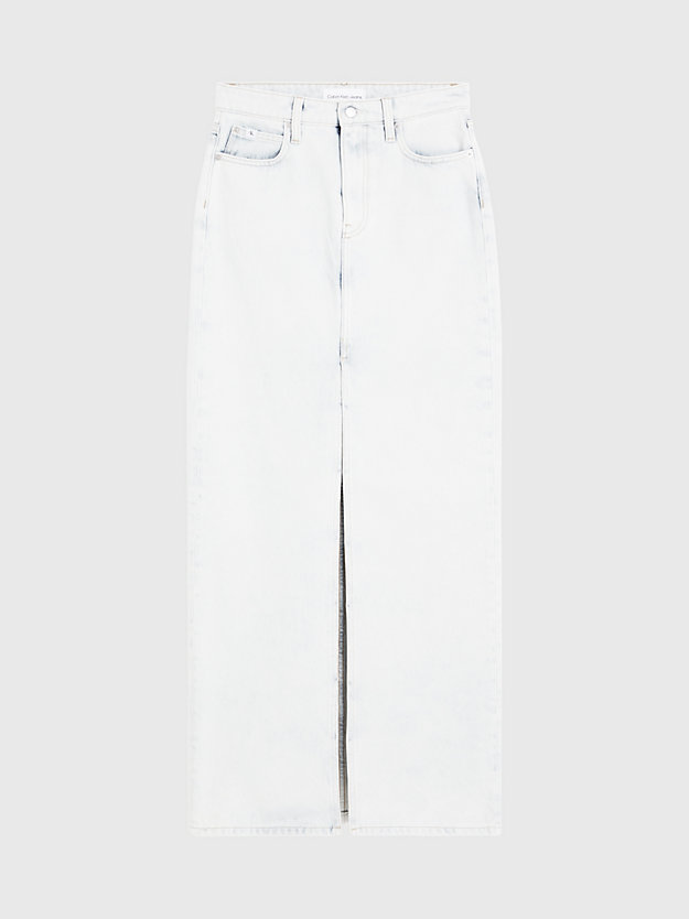 falda larga denim denim light de mujeres calvin klein jeans