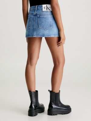 Calvin klein shop denim mini skirt