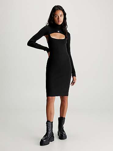 Denim Zip Up Mini Dress Calvin Klein® | J20J2215021AA
