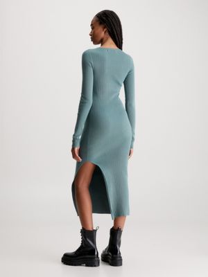 Calvin klein shop teal dress