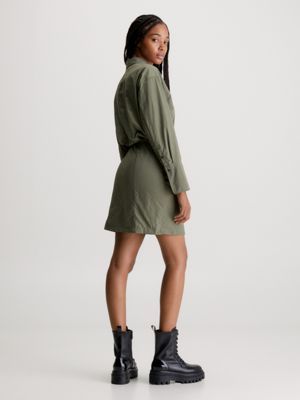 Olive shirt hot sale dress