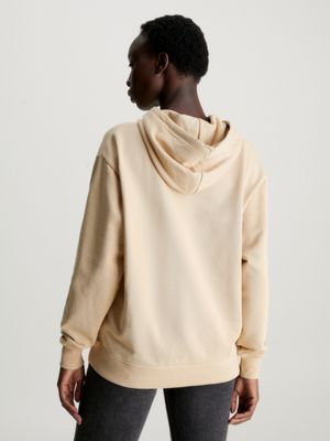 Beige hot sale hoodie oversized