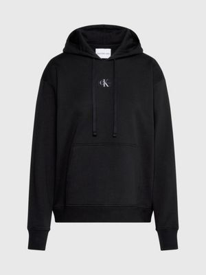 Black and white calvin klein hoodie on sale