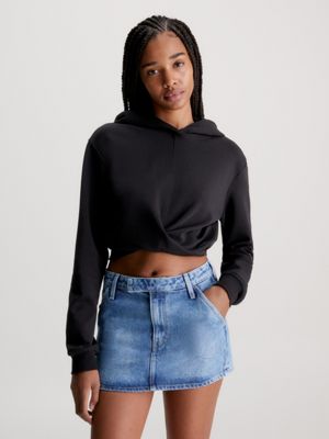 Cropped Wrap Hoodie Calvin Klein J20J222551BEH