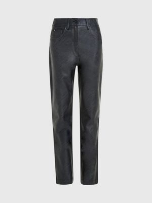 Calvin klein faux leather hot sale pants