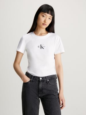 Camiseta slim con monograma Calvin Klein®